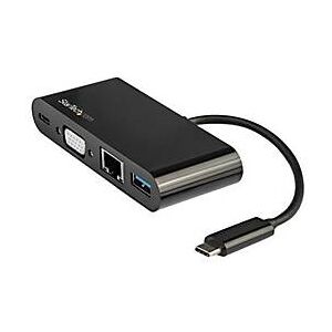 StarTech.com USB-C VGA Multiport Adapter - Power Delivery (60W) - USB 3.0 - Gigabit Ethernet - USB C Adapter für Mac, Windows, Chrome OS - Dockingstation - USB-C - VGA - GigE