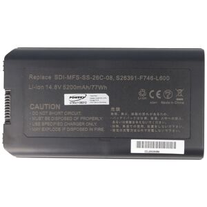 AccuCell Akku passend für Fujitsu-Siemens SDI-MFS-SS-26C-08 Akku, Fujitsu Siemens SDI-MFS-SS-26C-08, 14,8V 5200mAh