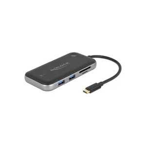 Delock USB-C Docking Station FHD HDMI+VGA, Dockingstation