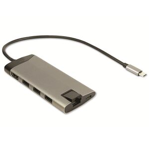 INTER-TECH USB-Hub ARGUS GDC-802, 8in1, USB-C