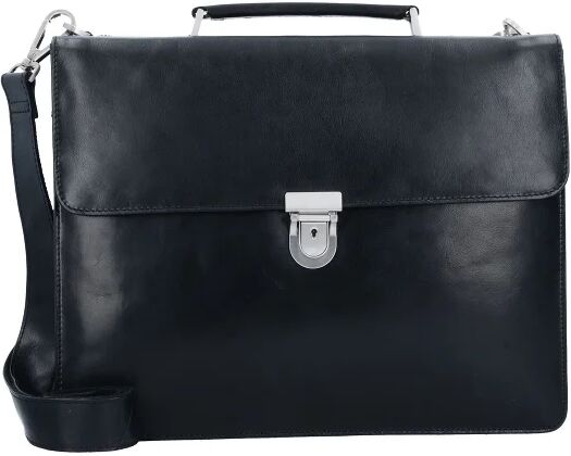 Leonhard Heyden Cambridge Aktentasche Leder 38 cm Laptopfach schwarz