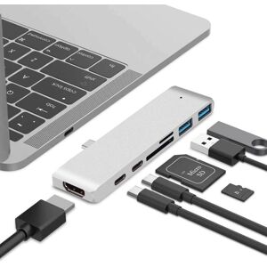 Tech of sweden USB C hub Thunderbolt 7 i 1 med 1 USB C tap