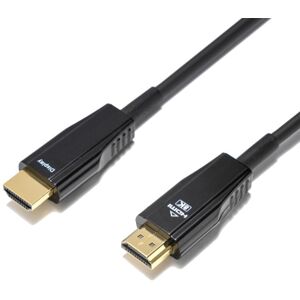 Deltaco certificeret 20m Ultra High Speed ​​​​HDMI 2.1 aktiv AOC optisk fiberkabel 8K 60Hz 4K 120Hz 48Gbps Dynamic HDR, eARC, VRR-kompatibel