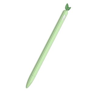 My Store Apple Pencil 2 rustfrit mintblad silikone skridsikkert etui (grøn)
