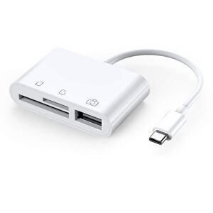 eforyou USB-C kameratilslutningssæt 3 i 1 til iPad Pro og andre enheder med USB-C-forbindelse / USB 3.0 / MICRO SD