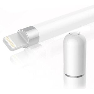 My Store Magnetic Anti-lost Pencil Cap Stylus Pen Protective Cap for Apple Pencil 1(White)