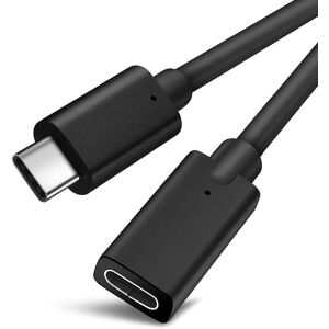 NÖRDIC 1m USB2.0 USB-C ha til C ho forlængerkabel 2,4A 480Mbps 12W