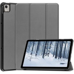 MTK Nokia T21 Tri-fold Stand Wake/Sleep Cover Tablet-etui - Grå