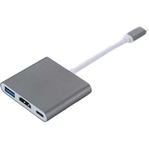 INF USB-C Multiport Adapter til USB (PD), HDMI 4K og USB-C - Gratis fragt