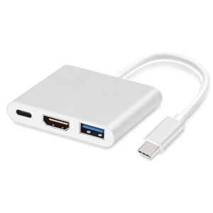 eforyou USB C til HDMI / USB A / USB C adapter til MacBook, iPad Pro (2018 / 2020) osv.