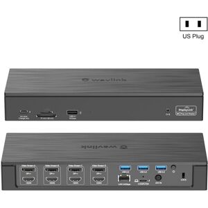 Wavlink UG69PD8 100W PD 18 in 1 Type-C Dock Compatible Type-C Universal Docking Station, Plug:US Plug