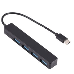 Shoppo Marte T-111 4 in 1 USB-C / Type-C to 4 USB Ports HUB Docking Station (Black)