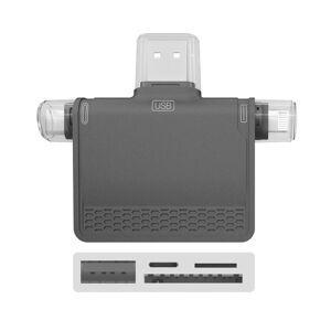Shoppo Marte NK-939C 3 in 1 USB to USB-C / Type-C + 8PIN Multifunctional Docking Station (Grey)