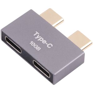 Shoppo Marte Double USB-C / Type-C Male to Double USB-C / Type-C Female Adapter