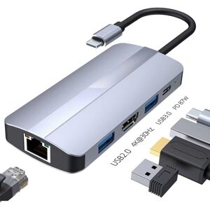 Shoppo Marte BYL-2109 5 in 1 USB-C / Type-C to USB Multifunctional Docking Station HUB Adapter