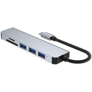 Shoppo Marte 6 in 1 Type C to 3 x USB Ports + SD/TF + HDMI Docking Station