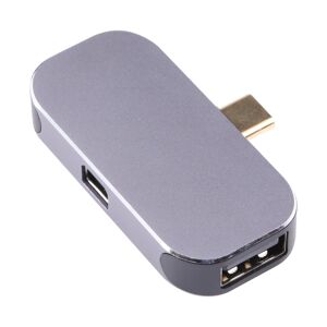 Shoppo Marte 3 in 1 USB-C / Type-C Male to USB-C / Type-C Charging + USB + Mini DP Female Adapter