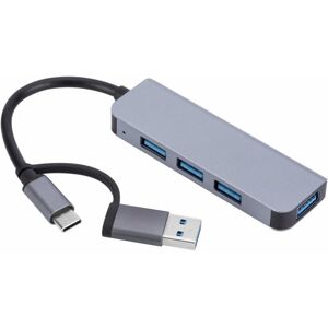 Shoppo Marte 2301 4 in 1 USB+USB-C/Type-C to USB Multi-function Docking Station HUB Adapter