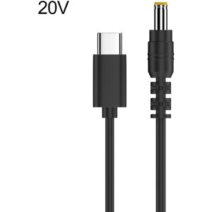 Shoppo Marte 20V 5.5 x 2.5mm DC Power to Type-C Adapter Cable