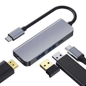 Shoppo Marte 2008N 4 In 1 USB 3.0 x2 + HDMI + PD Multi-function Intelligent Type-C / USB-C HUB Docking Station