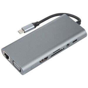Shoppo Marte 11 in 1 USB-C / Type-C to USB Docking Station HUB Adapter(1000M Network Port)