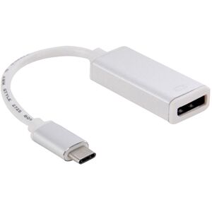 Shoppo Marte 10cm USB-C / Type-C 3.1 to Display Adapter Cable, For MacBook 12 inch, Chromebook Pixel 2015, Nokia N1 Tablet PC(Silver)