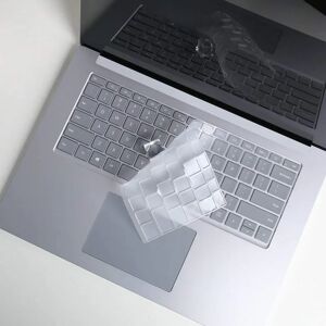 Microsoft Surface Laptop 2 / 3 / 4 / 5 ENKAY Keyboard Cover m. Amerikansk Tastatur - Gennemsigtig