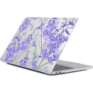 TABLETCOVERS.DK MacBook Air 13 M2/M3 (2022 2024) Hård Plastik Cover - Lyserød / Lilla Blomster