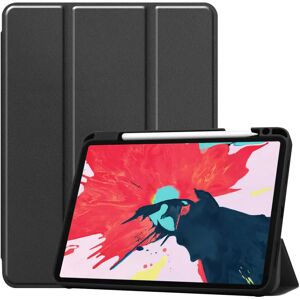 TABLETCOVERS.DK iPad Air (2022 / 2020) / Pro 11 (2022 / 2021 / 2020 / 2018) Tri-Fold Læder Cover m. Apple Pencil Holder Sort