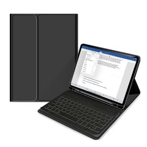 iPad Air (2022 / 2020) Tech-Protect Keyboard Cover m. Apple Pencil Holder - Engelsk Layout - Sort