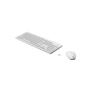 HP 230 - Tastatur og mus-sæt - trådløs - 2.4 GHz - Pan Nordic - hvid - for HP 24  Laptop 14, 14s, 15, 15s, 17  Pavilion 24, 27  Pavilion Laptop 13, 14, 15