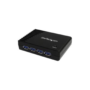 StarTech.com 4-Port USB 3.0 SuperSpeed Hub with Power Adapter - Portable Multiport USB-A Dock IT Pro - USB Port Expansion Hub for PC/Mac (ST4300USB3)