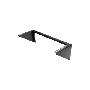 StarTech.com 4U Wall Mount Patch Panel Bracket - 19 inch Steel Vertical Mounting Bracket for Network and Data Equipment (RK419WALLV) - Monteringsbøjle - vægmonterbar - sort - 4U - 19