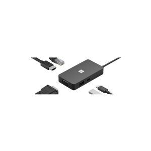 Microsoft USB-C Travel Hub - Dockingstation - USB-C - VGA, HDMI - GigE - kommerciel