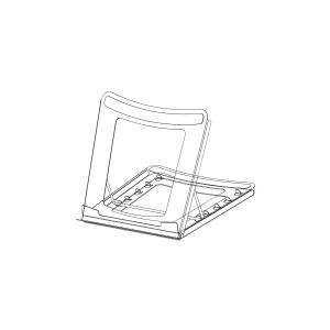 DELTACO Office DELO-0200 - Stander til notebook - 10 - 15 - sort