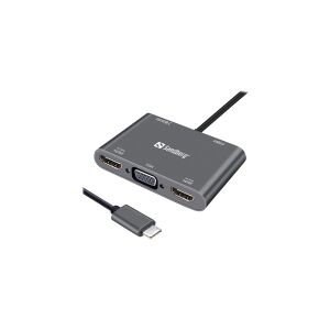 Sandberg USB-C Dock - Dockingstation - USB-C - VGA, HDMI