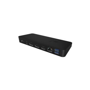 RaidSonic Technology ICY BOX IB-DK2405-C - Dockingstation - USB-C - HDMI, DP - 1GbE - 135 Watt