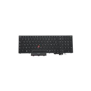 Lenovo Chicony - Notebooks udskiftningstastatur - med Trackpoint, UltraNav - bagbelyst - AZERTY - fransk - sort - for ThinkPad P15v Gen 1 20TQ, 20TR  T15p Gen 1 20TM, 20TN