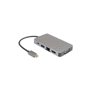 MicroConnect - Dockingstation - USB-C 3.2 Gen 1 - VGA, HDMI - 1GbE