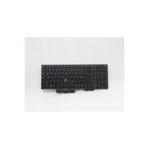 Lenovo Chicony - Notebooks udskiftningstastatur - bagbelyst - tysk - sort - for ThinkPad L15 Gen 1 20U7, 20U8