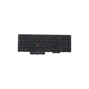 Lenovo Chicony - Notebooks udskiftningstastatur - med Trackpoint - bagbelyst - QWERTY - italiansk - sort - FRU - for ThinkPad P15 Gen 1 20ST, 20SU  T15g Gen