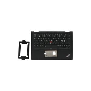 Lenovo Chicony - Notebooks udskiftningstastatur - med Trackpoint, UltraNav - bagbelyst - QWERTY - Nordisk - sort - med topdække (sort) - for ThinkPad X390 Yoga 20NN, 20NQ