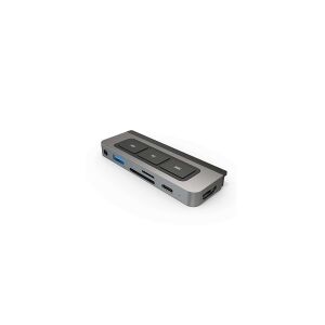 HYPER HD449, Grå, MicroSD (TransFlash), SD, 60 Hz, 3.5mm, HDMI, USB 3.2 Gen 1 (3.1 Gen 1) Type-A, USB Type-C, USB, 60 W