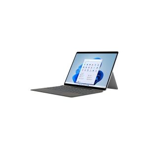 Microsoft Surface Pro Signature Keyboard - Tastatur - med touchpad, accelerometer, Surface Slim Pen 2 opbevaring og opladningsbakke - Nordisk - platinum - kommerciel - med Slim Pen 2 - for Surface Pro 8, Pro X