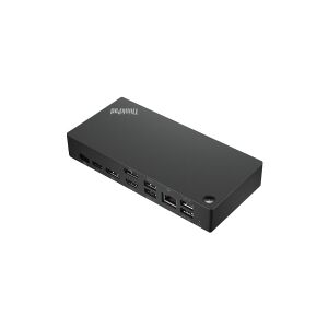 Lenovo ThinkPad Universal USB-C Smart Dock - Dockingstation - USB-C - HDMI, 2 x DP - GigE - 135 Watt - Sort