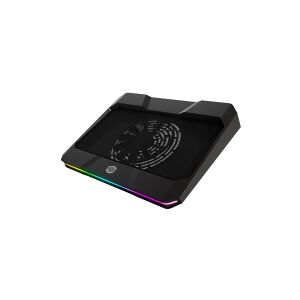 Cooler Master Notepal X150 Spectrum - Blæser til notebook - med 4-port USB-hub - 17 - 160 mm - sort