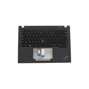 Lenovo Sunrex - Notebooks udskiftningstastatur - med Trackpoint - bagbelyst - AZERTY - belgisk - sort - FRU - med topdække - for ThinkPad T14s Gen 3 21BR, 21BS