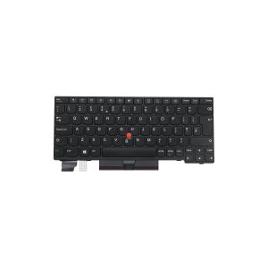 Lenovo - Notebooks udskiftningstastatur - med Trackpoint - QWERTY - UK - sort - FRU - for ThinkPad L13 Gen 2  L13 Yoga Gen 2  X13 Gen 1