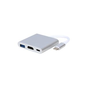 Gembird A-CM-HDMIF-02-SV - Dockingstation - USB-C 3.1 / Thunderbolt 3 - HDMI