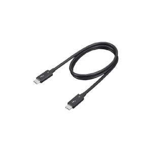 Lenovo - Thunderbolt kabel - 24 pin USB-C (han) til 24 pin USB-C (han) - Thunderbolt 4 - 70 cm - 8K60 Hz support, 4K60 Hz support - sort